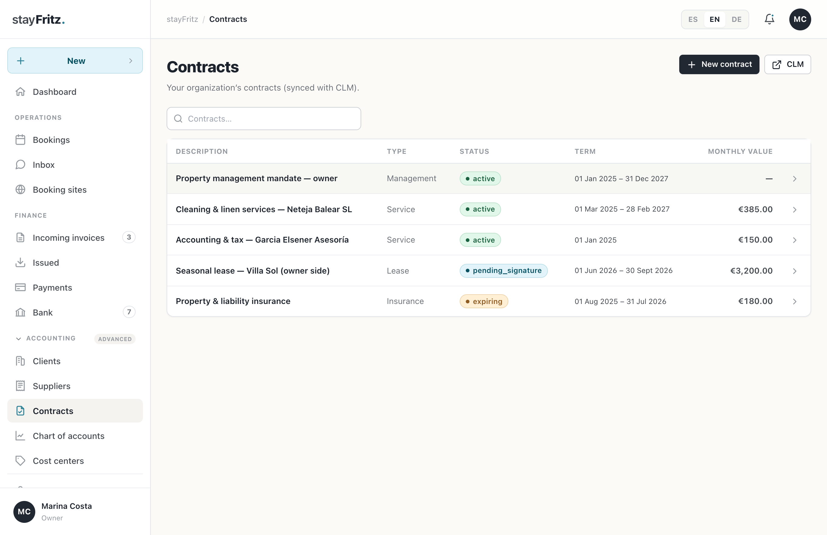 Contracts